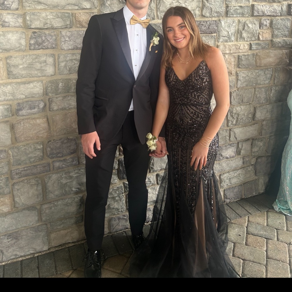 Black prom dress. Size 0/xs